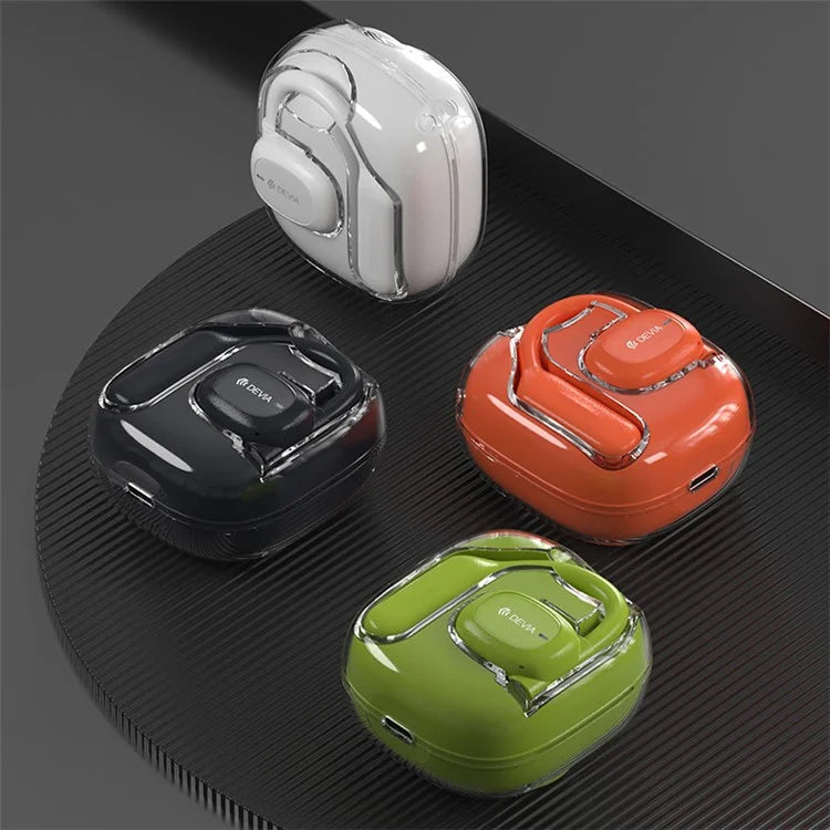 DEVIA Star Series EM043 OWS E2 Single Ear Wireless Earphone Ear-Hook ENC Noise Reduction Bluetooth Earbud