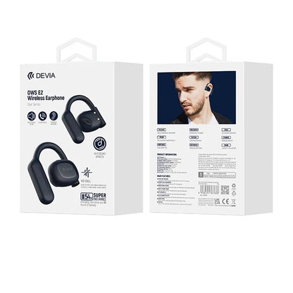 DEVIA Star Series EM043 OWS E2 Single Ear Wireless Earphone Ear-Hook ENC Noise Reduction Bluetooth Earbud