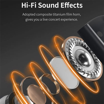 DEVIA Star Series EM043 OWS E2 Single Ear Wireless Earphone Ear-Hook ENC Noise Reduction Bluetooth Earbud