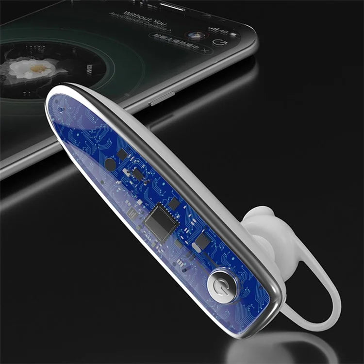 ZUZG EB08S Single Ear Wireless Earphone Rotation Ear-Hook Business Bluetooth Earbud