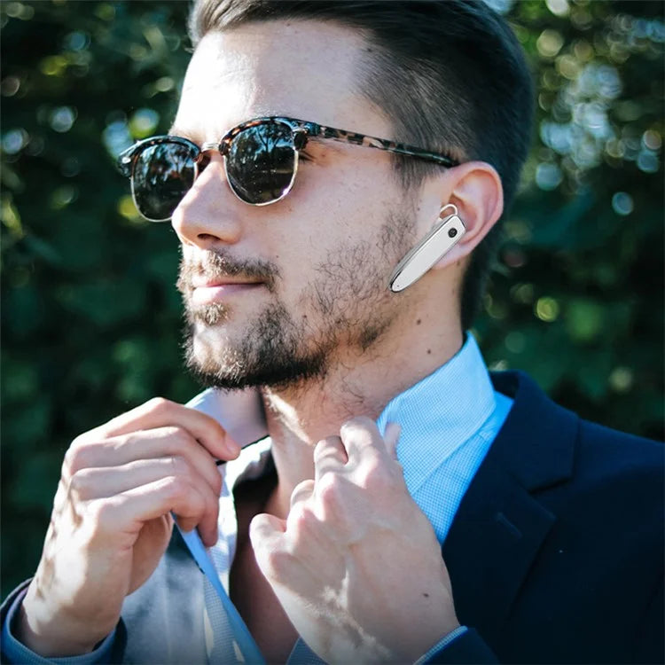 ZUZG EB08S Single Ear Wireless Earphone Rotation Ear-Hook Business Bluetooth Earbud