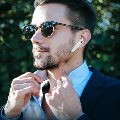 ZUZG EB08S Single Ear Wireless Earphone Rotation Ear-Hook Business Bluetooth Earbud