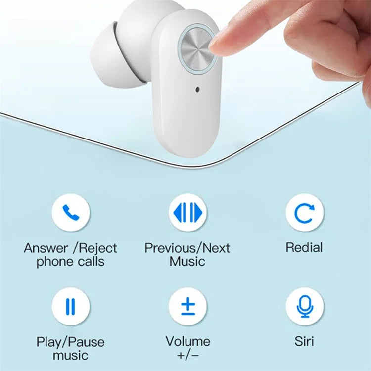 YD06 In-Ear Headset Wireless Bluetooth Earphone Touch Control Headphone