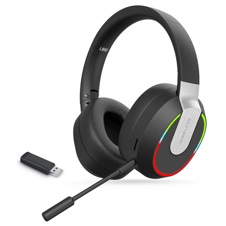 L850 2.4G / Bluetooth / Wired Headset Low Latency RGB Light Gaming Headphone