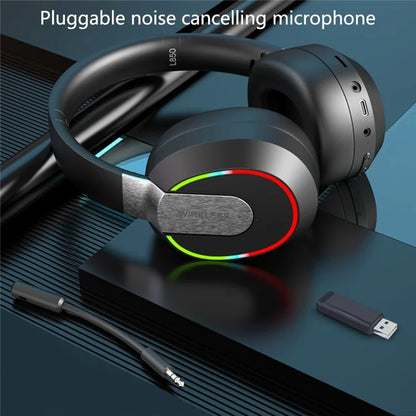 L850 2.4G / Bluetooth / Wired Headset Low Latency RGB Light Gaming Headphone