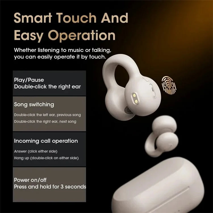 KINYO I20 TWS Bluetooth Earphone Noise Reduction Clip Wireless Headset