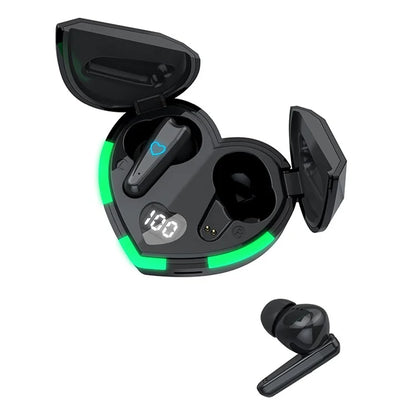 i6S Digital Display Bluetooth 5.3 TWS Earphones + Heart Shape Charging Case