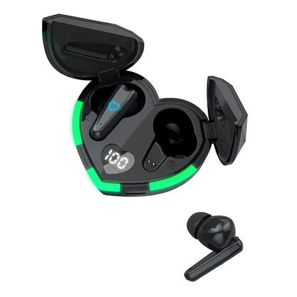 i6S Digital Display Bluetooth 5.3 TWS Earphones + Heart Shape Charging Case