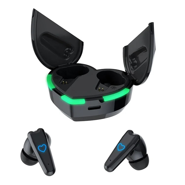 i6 Touch Control Bluetooth 5.3 TWS Earphones with Heart Shape Charging Case