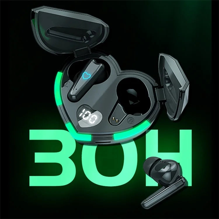 i6 Touch Control Bluetooth 5.3 TWS Earphones with Heart Shape Charging Case