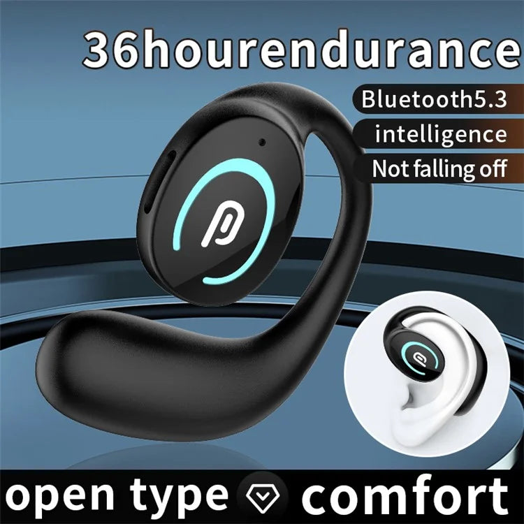 K9 Single Ear Bluetooth 5.3 Earhook Headset Bone Conduction Music Earphone