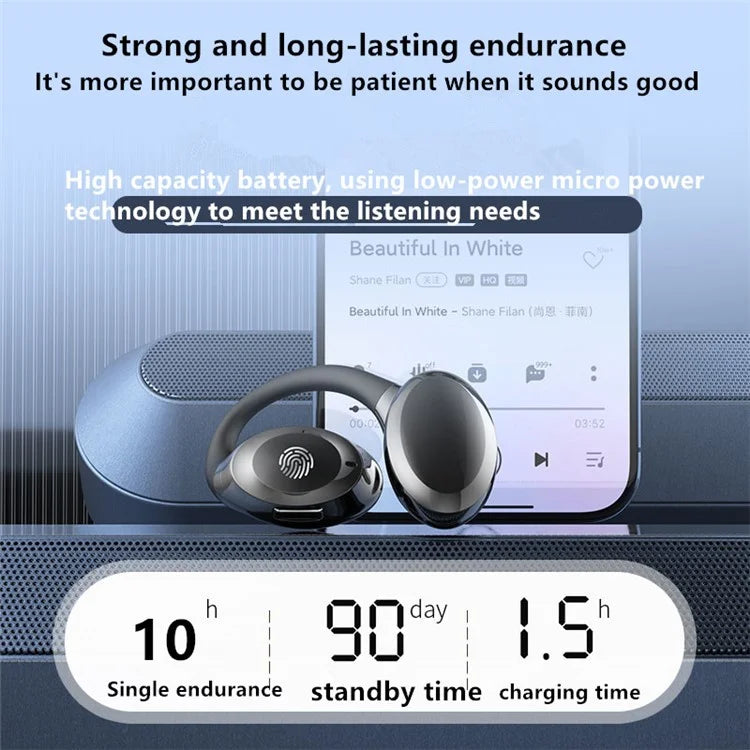 GD06 Single Ear Bluetooth 5.3 Earhook Headset Wireless Earphone