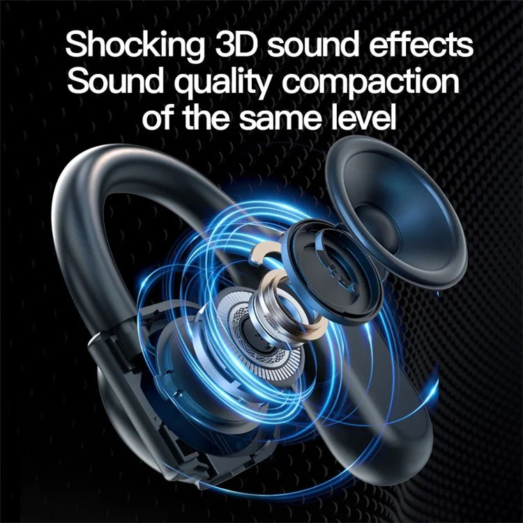 BY99 Single Ear Bluetooth 5.3 Earhook Headset Air Conduction Earphone