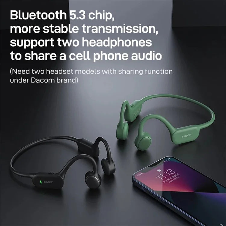 DACOM E80 Bone Conduction Headphone Wireless Bluetooth 5.3 Earphone