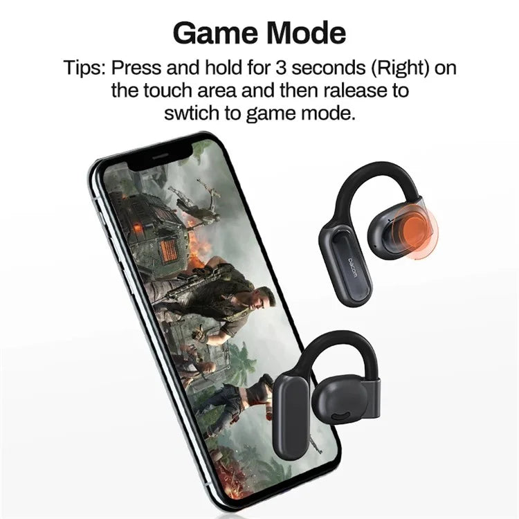 DACOM H11 OWS Bluetooth Earhook Headset Noise Reduction Earphone