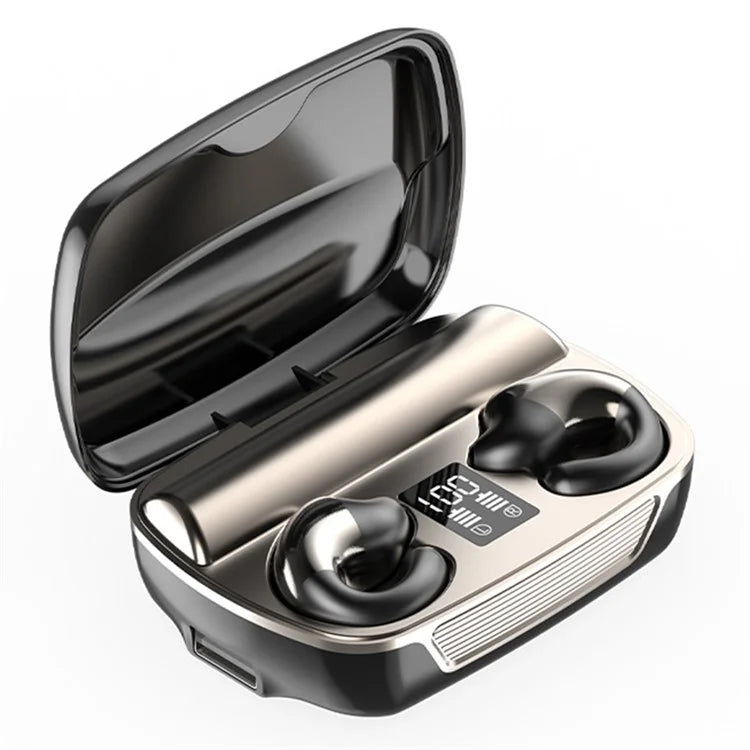 E300 Headset Bluetooth Bone Conduction Headphone with Digital Display Charging Case