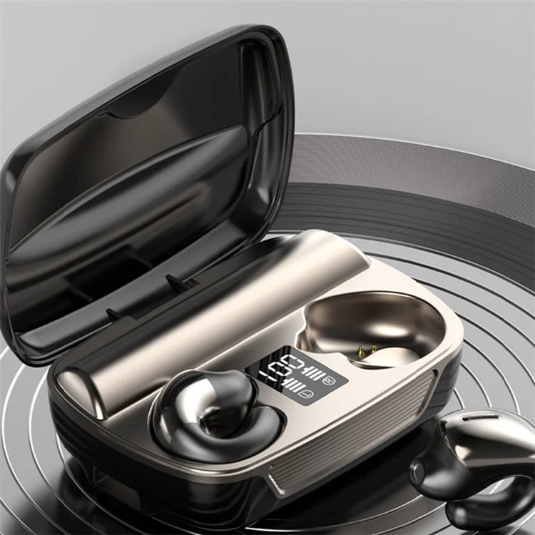 E300 Headset Bluetooth Bone Conduction Headphone with Digital Display Charging Case