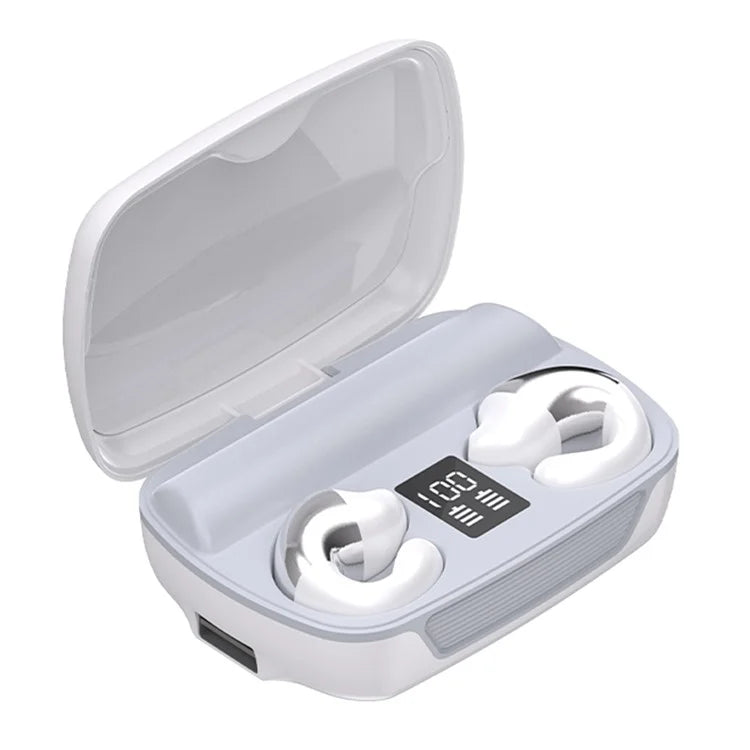 E300 Headset Bluetooth Bone Conduction Headphone with Digital Display Charging Case