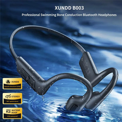 XUNDD B003 Bone Conduction Bluetooth Headset for Swimming IPX8 Waterproof Headphones