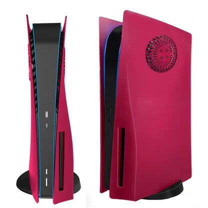 For PS5 Disc Version Protective Case with Heat Dissipation Hole Game Console Replacement Shell