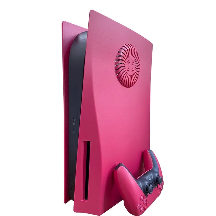 For PS5 Disc Version Protective Case with Heat Dissipation Hole Game Console Replacement Shell