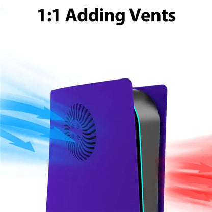 For PS5 Disc Version Protective Case with Heat Dissipation Hole Game Console Replacement Shell