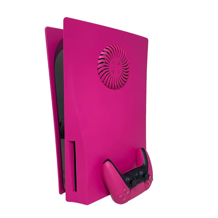 For PS5 Disc Version Protective Case with Heat Dissipation Hole Game Console Replacement Shell