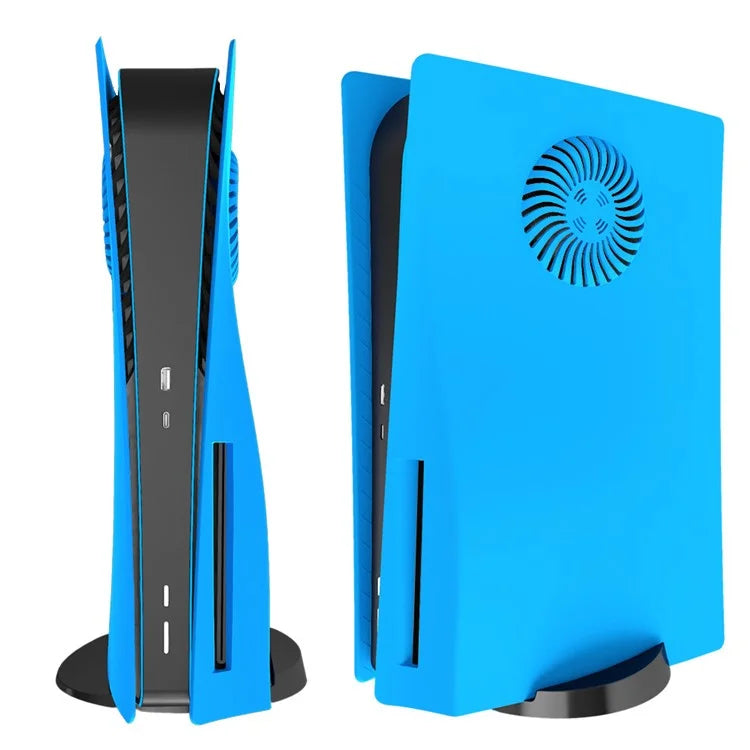 For PS5 Disc Version Protective Case with Heat Dissipation Hole Game Console Replacement Shell