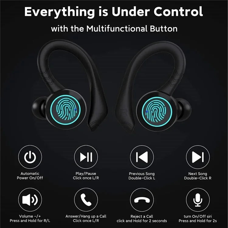 BE1033 Noise Reduction Bluetooth Earphone Sport Earhook Music Headset
