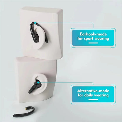 BE1043 Noise Reduction Bluetooth Earphone Wireless Music Headset with Detachable Earhook