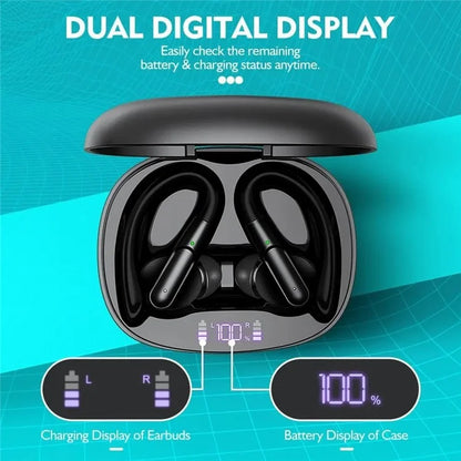 BE1043 Noise Reduction Bluetooth Earphone Wireless Music Headset with Detachable Earhook