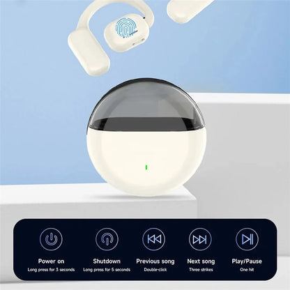 M6 IPX5 Waterproof Hanging Ear Headphones OWS Wireless Bluetooth Earphones
