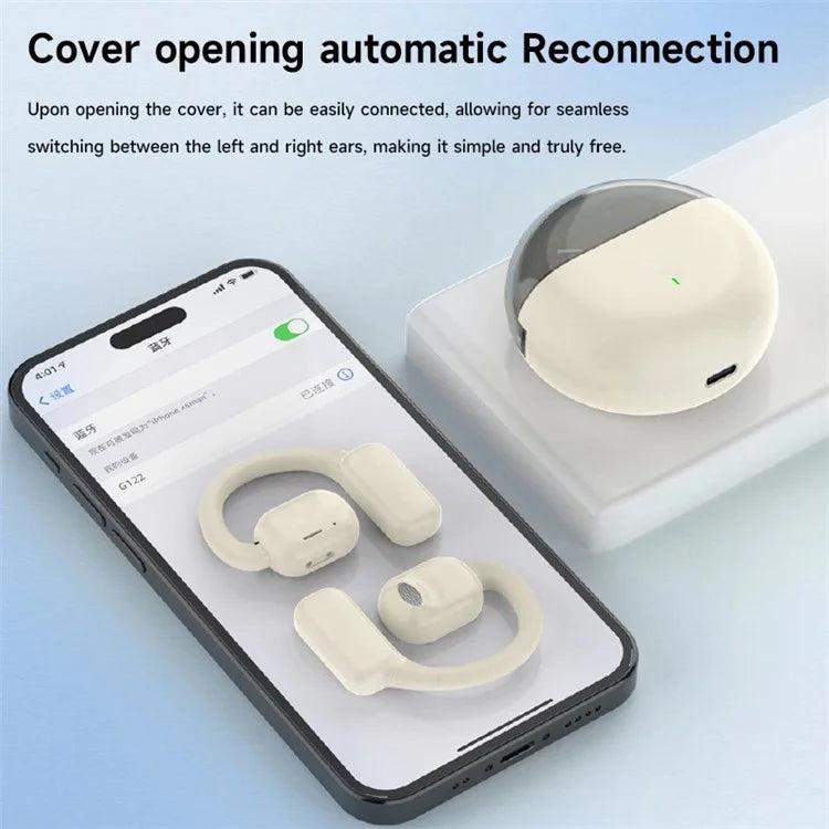 M6 IPX5 Waterproof Hanging Ear Headphones OWS Wireless Bluetooth Earphones