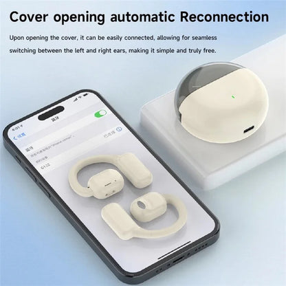 M6 IPX5 Waterproof Hanging Ear Headphones OWS Wireless Bluetooth Earphones