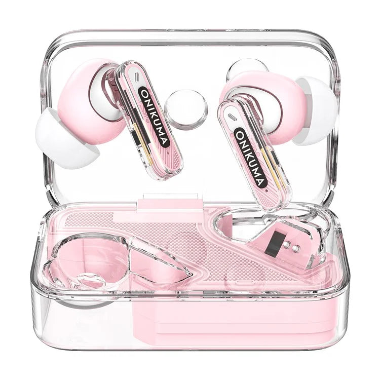 ONIKUMA T5 1 Pair Low Delay Headset Bluetooth Wireless ANC+ENC Gaming Earphone