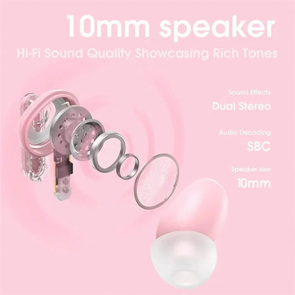 ONIKUMA T5 1 Pair Low Delay Headset Bluetooth Wireless ANC+ENC Gaming Earphone