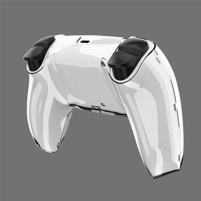 Split Type Clear PC Cover for PS5 Game Controller Ultra Thin Protective Case Black