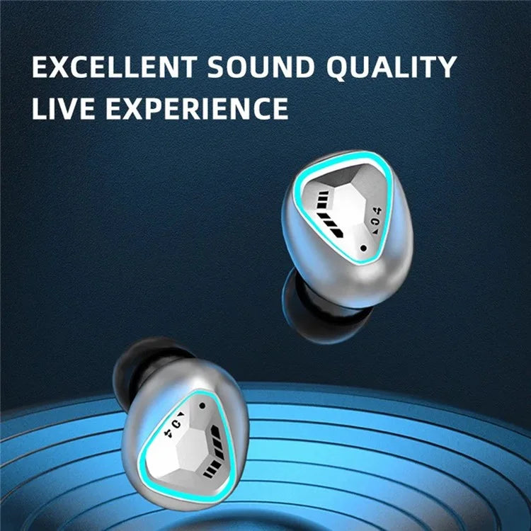 M45 Mecha Design Digital Display Bluetooth Earphone TWS Gaming Wireless Headset