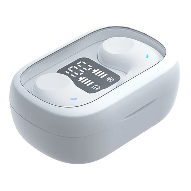 SM01 TWS Digital Display Bluetooth Earphone Mini Sleep Earbuds Wireless Music Headset