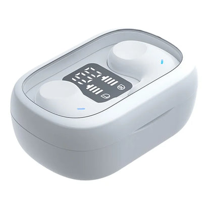 SM01 TWS Digital Display Bluetooth Earphone Mini Sleep Earbuds Wireless Music Headset