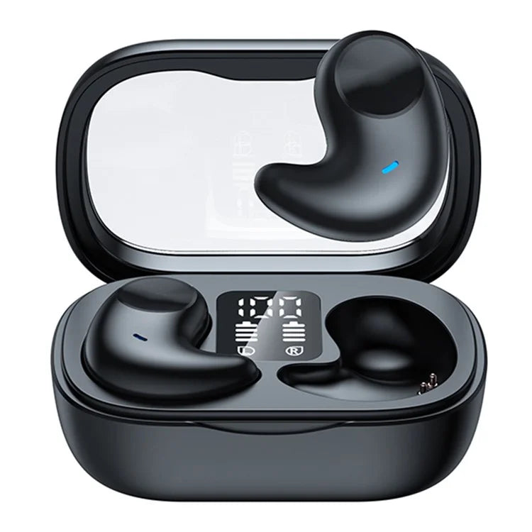 SM01 TWS Digital Display Bluetooth Earphone Mini Sleep Earbuds Wireless Music Headset