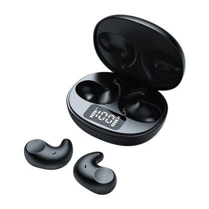SM02 TWS Bluetooth Earphone Mini Sleep Earbuds Digital Display Wireless Headset