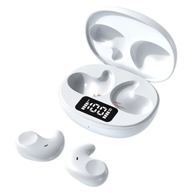 SM02 TWS Bluetooth Earphone Mini Sleep Earbuds Digital Display Wireless Headset