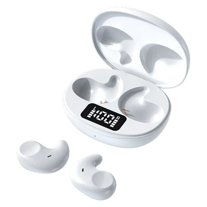 SM02 TWS Bluetooth Earphone Mini Sleep Earbuds Digital Display Wireless Headset
