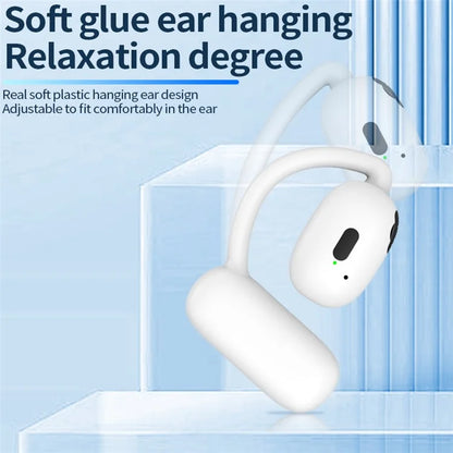 V21 Single Ear Rotating Hook Earphone OWS Bluetooth 5.4 Stereo Headphone
