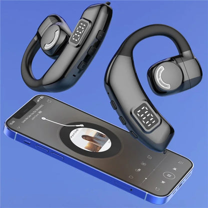 X30 Bluetooth 5.4 Single Ear Business Headphone Wireless Hook Earphone