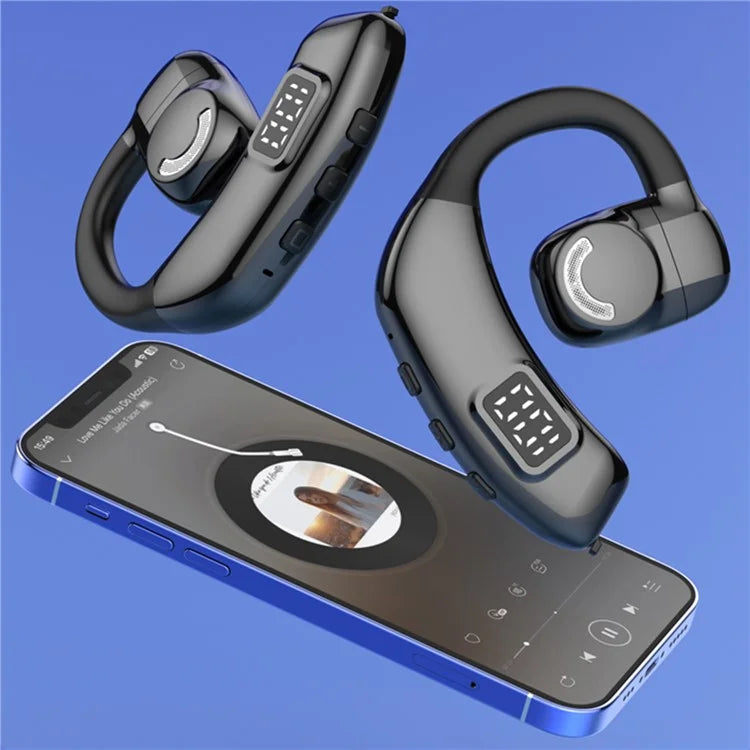 X30 Bluetooth 5.4 Single Ear Business Headphone Wireless Hook Earphone