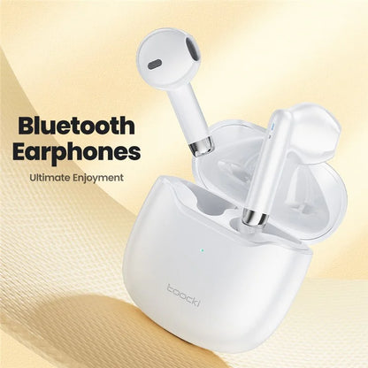 TOOCKI V08 Wireless Earphones TWS Bluetooth 5.3 Earbuds with Charging Case