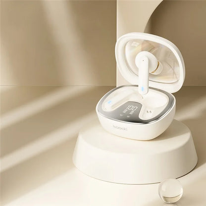 TOOCKI HE-068A TWS Bluetooth Earphone Waterproof Wireless Headset with Digital Display Function