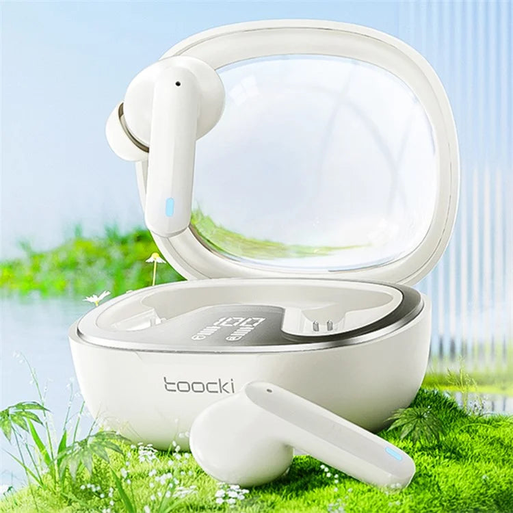 TOOCKI HE-068A TWS Bluetooth Earphone Waterproof Wireless Headset with Digital Display Function